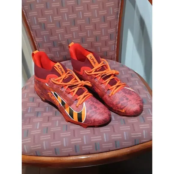 New Men's 12 Nike Alpha Menace 4 Elite NRG (FQ4046-600) Red Football Cleats